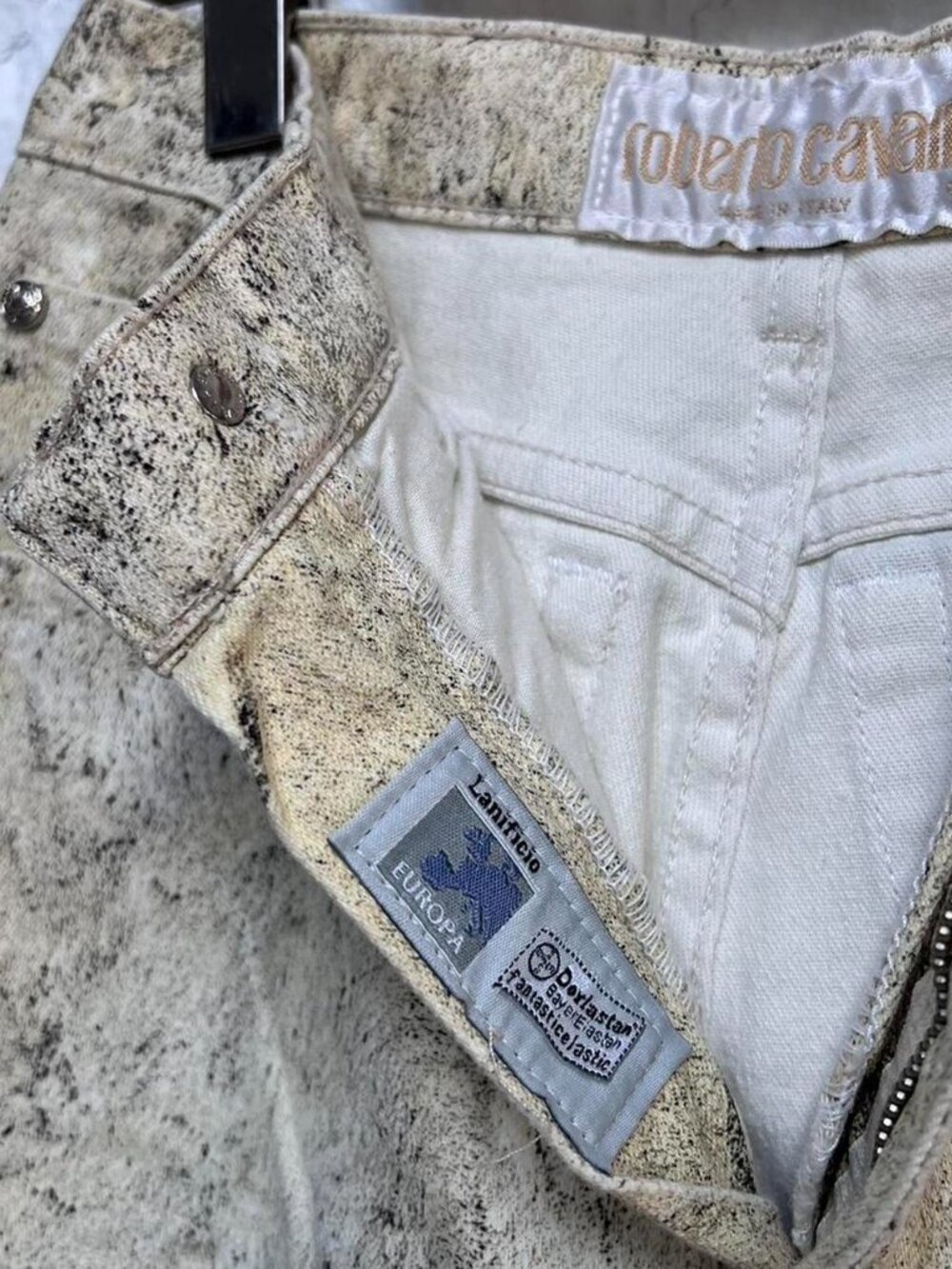 Roberto Cavalli Zebra Marble Jeans - Picture 5 of 5
